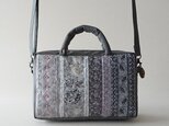 GRAY FRANCE RIBBON 2WAY MINI BAG