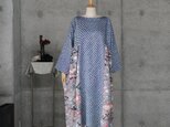 辻ヶ花と絞りのワンピース   フリーサイズ  着物リメイク　kimonoの画像