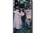 【サージェント リリー ローズ】スマホケース ガラスケース 名画 iPhone15 iPhoneX XS