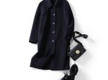 ★サンプルセール 1点のみ★優しさ纏う 品良くきまる 絶対入手 秋と初冬のウール100%コート ロングコート210803-2の画像