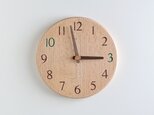 おやつ時間＆鯛焼き 直径25cm 掛け時計 ｵｰｸ【2401】の画像