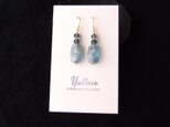 【K14gf】Sky Blue Kyanite × Londonblue Topaz Earrings／スカイブルーカイヤナイトの画像