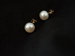 パールのピアス 14kgf