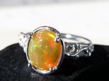 エチオピア オパール リング / Orange Ethiopian Opal Ringの画像