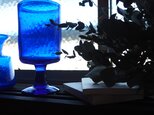 エリック・ホグラン/深い青色ゴブレット/フラワーベース/ブルー/花瓶/ガラス