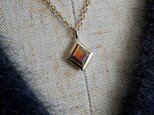 rainbow garnet K18 necklace（orange)の画像
