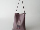 annco leather one-handle bag [gray]の画像