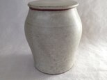 壺(白マット)赤荒土