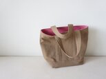 TOTE BAG -bicolor- (L) / grege × peachの画像