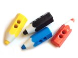 プラスチックキッズボタン ペンシル 4個 B-0427　鉛筆　入園　入学　えんぴつ