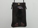 annco leather mobile case [black]の画像