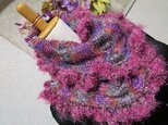 ♪花hana花♪おしゃれメビウス編みストールAの画像