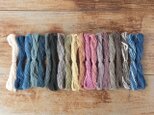 12m×20色セット/草木染め綿糸 太さ0.7mm/刺繍糸・刺し子糸・クロスステッチ・タッセル・ラッピング