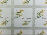 ミモザのfor  youシール　正方形（角丸）タイプ