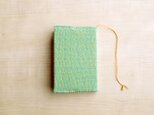 【K様　ご売約済み】手織りブックカバー(文庫）イエローグリーンの画像