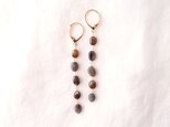 Multicolored Sapphire Long Earrings／マルチカラーサファイア フレンチフックピアスの画像