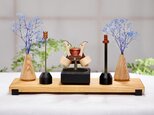 【受注製作】無垢材の兜　弓太刀　端午の節句　国産けやき　こどもの日