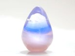 ガラスの雫の小さなオブジェ 「春宵」の画像