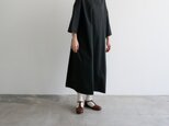 high density cotton dress/blackの画像