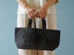 柘榴染｜トートバッグ｜Tote / S｜日常使いにちょうどいいロウ引きバッグ