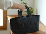 柘榴染｜トートバッグ｜Tote / S｜日常使いにちょうどいいロウ引きバッグ