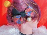 畳縁リボン☆お祭り髪飾り☆成人式髪飾り☆結婚式髪飾り路袴ヘア☆卒業式髪飾り☆リボン☆ヘッドドレス☆御神輿☆だんじり☆よさこい