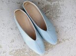 【大人の水色】くすみライトブルーの本革パンプス ❄︎made in Japan❄︎