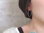 シルバーフープピアス【smith】950　入学式　卒業式　フォーマル