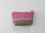 裂き織りのキャンディポーチ　
