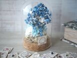 誕生月の天然石  Flower dome -青いかすみ草-の画像