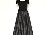 大島紬リメイク＊タックスカート