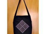 Sale ハーダンガー刺繍シリーズ　たすき掛けかばん　ブラック
