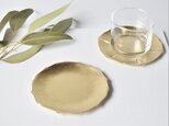 真鍮トレー コースター / アクセサリートレー / brass tray「decoA」100 (BT-9)