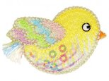 アップリケワッペングリッターイエローバード  ST 鳥 小鳥 とり カナリア W-1980