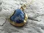 K24純金+K22◇ラズライト◇Lazulite ◇地球の様な宝石◇ペンダントトップ