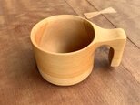 【◎ 小ぶりのマグカップが出来ました。 】 木製マグカップ　wooden mag　銀杏の画像