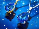 星影のディライトネックレス　＊ロイヤルブルーディライト＊　金具の色が選べます