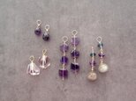 Charm Assortment／Earring & Necklace【Purple】チャームセットの画像