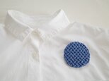 Smocking brooch・ブルーの画像