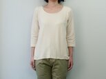 h/s hem top (ivory)