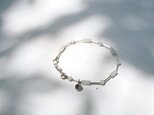 -Burma jade- silver braceletの画像