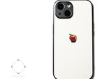 【曲げても落としても割れないガラス・カメラフルカバーver】iPhoneケース（オフホワイト）耐衝撃12/13/14/15/16