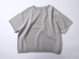 【再再販♡】冷感素材＆通気性◎コットン100％ギマ加工　ラグランポンチョプルオーバー（24112）アッシュ杢グレーの画像