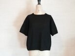 【再再販♡】冷感素材&通気性◎コットン100%ギマ加工 ラグランポンチョプルオーバー(24112)ブラックの画像