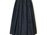 大島紬リメイク＊タックスカート