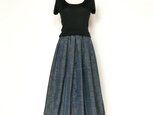 大島紬リメイク＊タックスカート