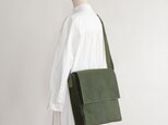 スクエアフラップショルダー オリーブドラブ / 6号帆布