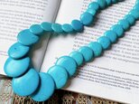 IN1-ヴィンテージネックレス U.S.A. 1970〜80s Turquoise large bead necklace