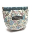 【ご予約品】ドロップポーチ　LIBERTY　Felicite　blueの画像