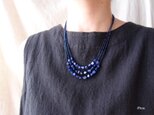 Lapis Lazuli Triple Layer Necklace／ラピスラズリ ３連ネックレスの画像